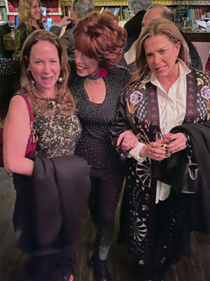 Catching up with dear friends, Judy Goodman & Wendy Shenfeld,  while celebrating PARADE’s Opening Night...