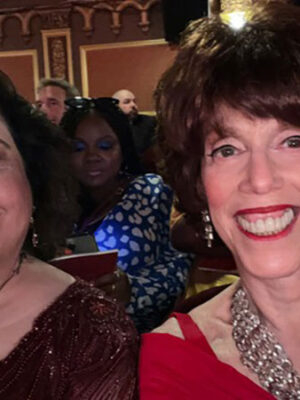 Great seats at the Tony's sitting with my Parade producing partner, Robin Gorman Newman...